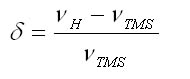 calcul du déplacement chimique