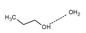 schématisation d'une liaison hydrogène