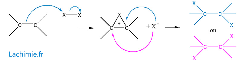 addition dihalogene