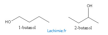 Isomérie du butanol