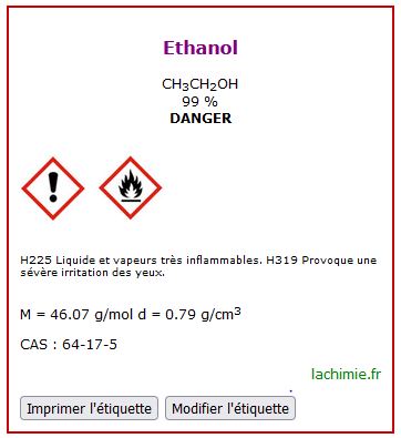 exemple d'étiquette