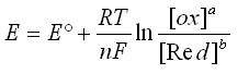 Relation générale de Nernst