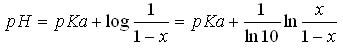 relation pH en fonction du Pka